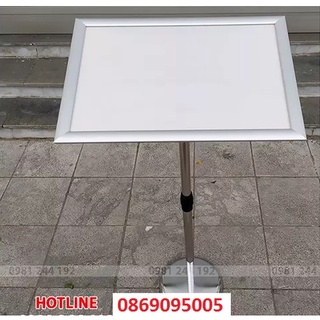 Bảng chi dẫn inox, Giá để menu đứng