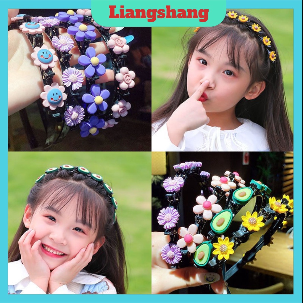 Băng Đô Cài Tóc Đính Hoa Xinh Xắn Cho Bé Gái. Bờm Tóc Đính Hoa Có Kẹp Tạo Đồ Phồng Siêu Xinh