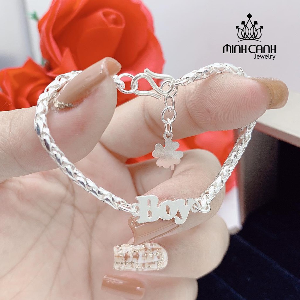 Lắc Bạc Cắt Chữ Theo Tên Cho Bé Bạc Ta - Minh Canh Jewelry