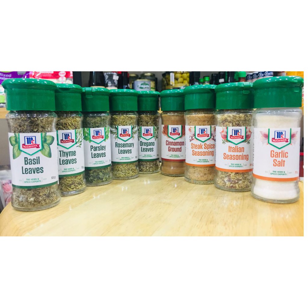 Gia vị Mccormick: húng tây, mùi tây, hương thảo oregano, thyme, parsley, cinamon, cumin, rosemary, seasoning | BigBuy360 - bigbuy360.vn