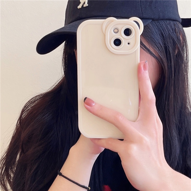 Ốp Điện Thoại Hình Gấu Kiểu Cổ Điển Cho iPhone 13 Pro Max 12 Pro Max 11 X Xr Xs Max Xr 8 7 Plus 6 6S Plus
