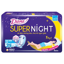 Băng Vệ Sinh Ban Đêm Diana Sensi Cool Fresh Night 29Cm/35cm/super