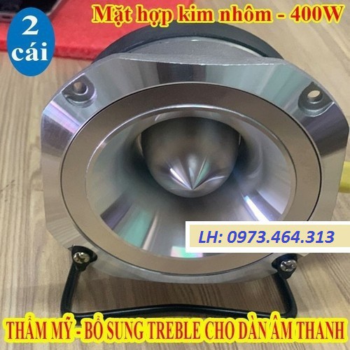 2TREBLE LỚN CAO CẤP 400W SPS AUDIO NHẬP KHẨU + CHÂN + TỤ - VÀNH NHÔM