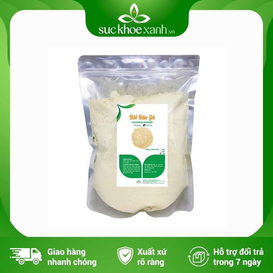 Bột đậu gà tự nhiên  Argentina - Nam Mỹ 1kg