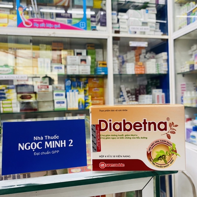 ✅ [Chính Hãng] Diabetna (hộp 40 viên) hỗ trợ giảm đường huyết, giảm HbA1c hỗ trợ giảm nguy cơ biến chứng của tiểu đường