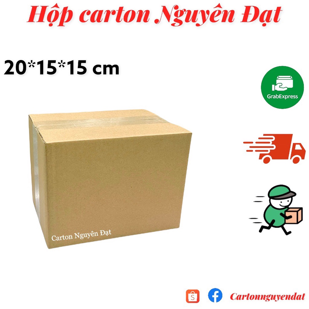 150 Thùng carton gói hàng size 20*15*15 cm. gói hàng siêu tiết kiệm trong việc gói hàng