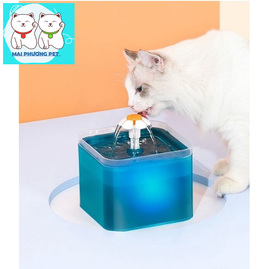 New- Máy Lọc Nước Tự Động 3L - Máy Uống Nước Tự Động Cho Chó Mèo Kèm Lõi Lọc Than Hoạt Tính Dành Cho Thú Cưng