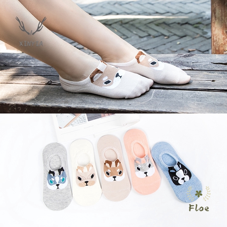 Vớ Cotton Siêu Nhẹ Chống Trượt Thoáng Khí In Họa Tiết Hoạt Hình Dễ Thương Cho Bé Gái