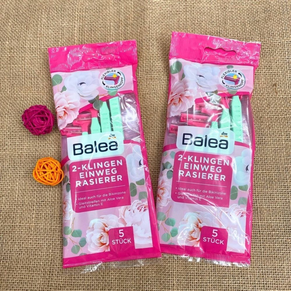 Set 5 dao cạo lông Balea lưỡi kép, Hàng Đức - Shop Lavenic