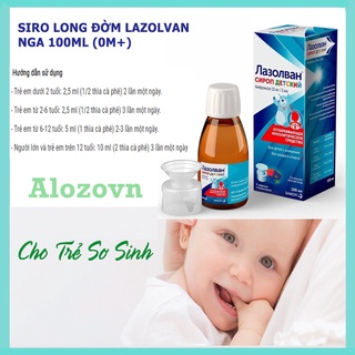 Siro long đờm Lazolvan Nga 100ml (Ho Nga) (0m+)