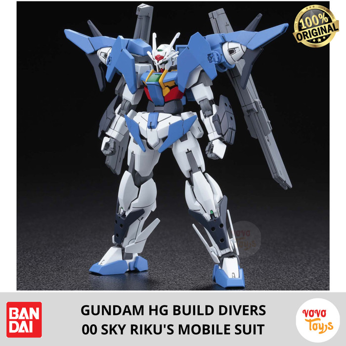 Mô Hình Lắp Ráp Bandai Hgbd Gundam 1 / 144 Oo 00 Sky Riku Mobile Suit Build Divers