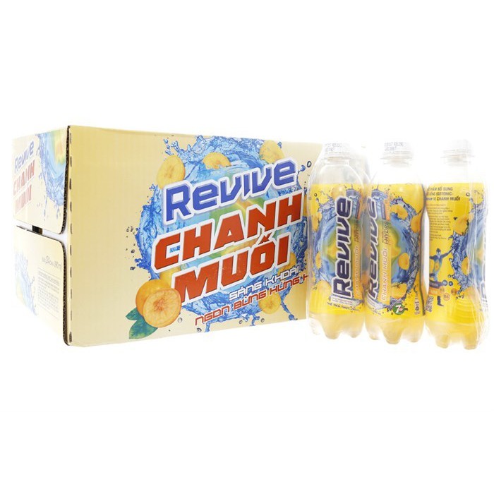 Nước uống Isotonic- 7Up Revive vị chanh muối chai 390 ml