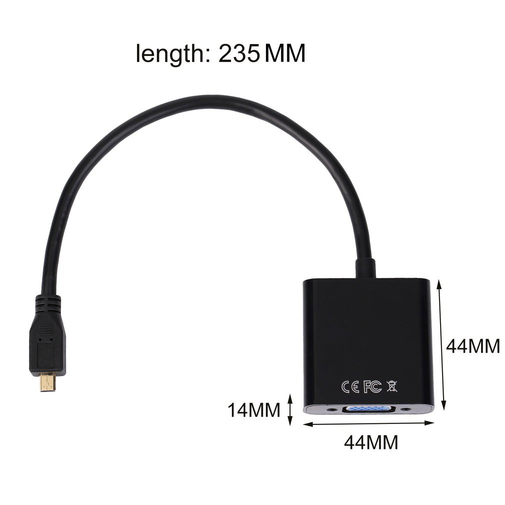 Dây Cáp Chuyển Đổi 1080p micro hdmi Sang vga Cho raspberry pi