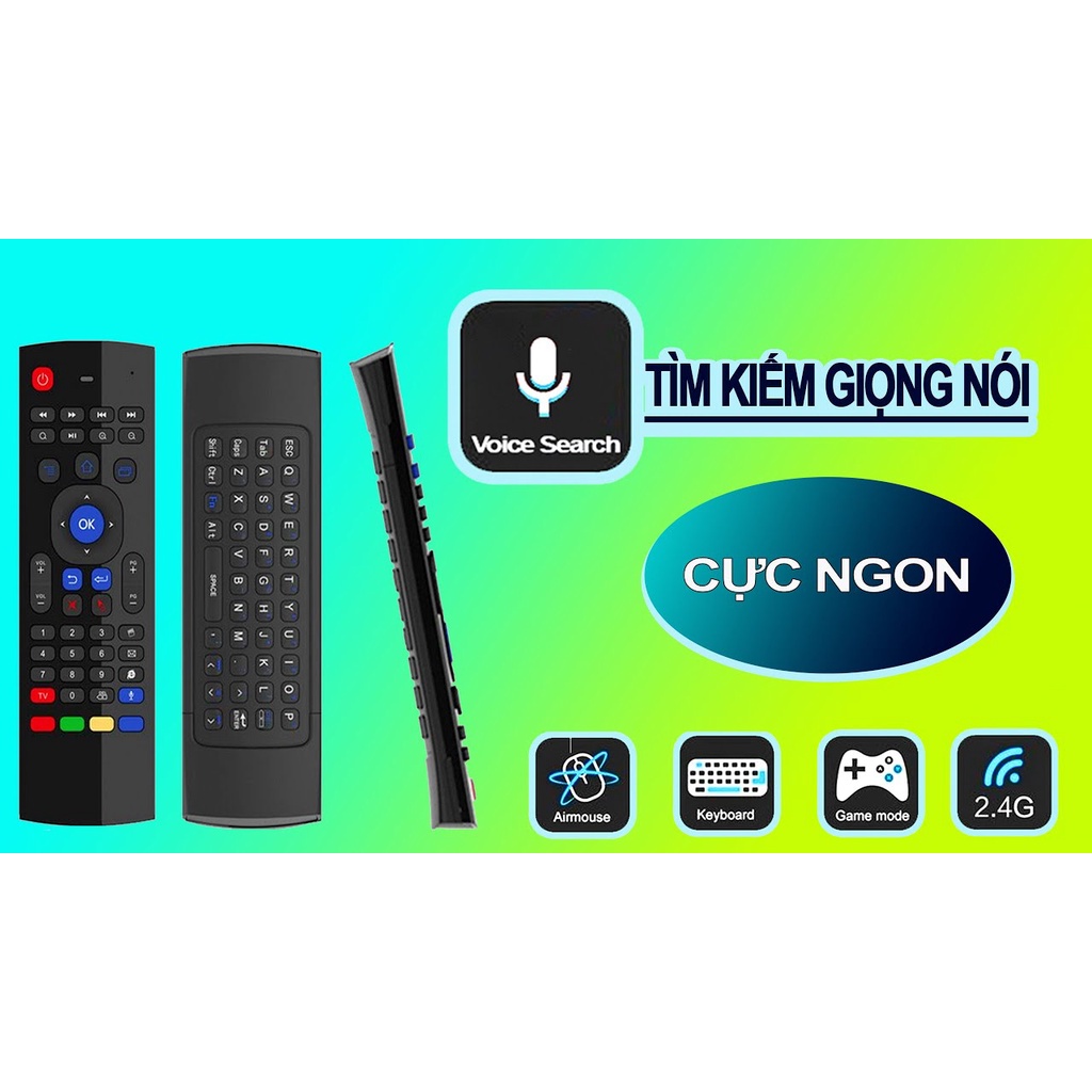 CHUỘT BAY - ĐIỀU KHIỂN GIỌNG NÓI KM900, CHUYÊN DỤNG CHO ANDROID TV BOX, SMART TV, PC LAPTOP