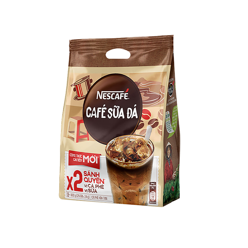 [Tặng bình Jug 1L] Cà phê hòa tan NESCAFÉ - Cà Phê Sữa Đá (25 gói x 24g)