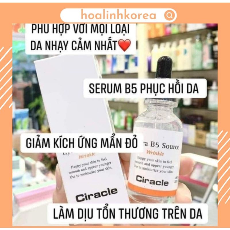 Tinh chất cấp nước phục hồi da hydra ciracle B5