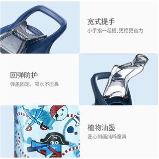 Bình Nước Ống Hút UEK Cao Cấp 500ml