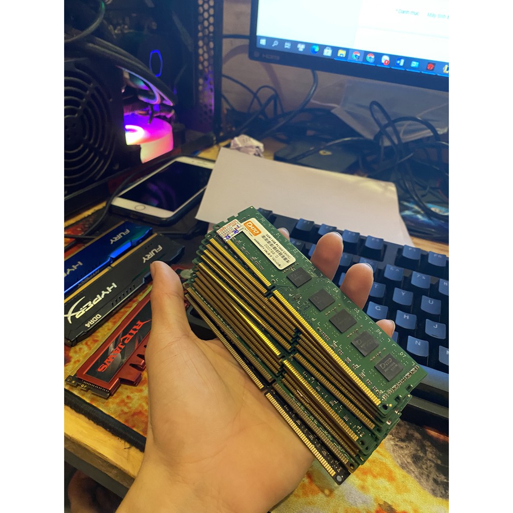 Ram DDr3 8gb buss 1600 PC - máy bàn