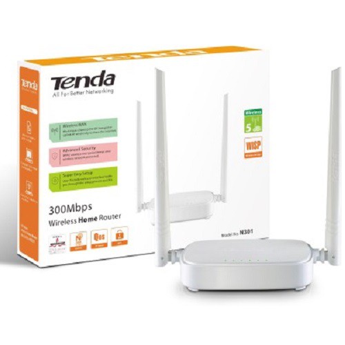 Phát Wifi Tenda N301 (2 anten, 300Mbps)