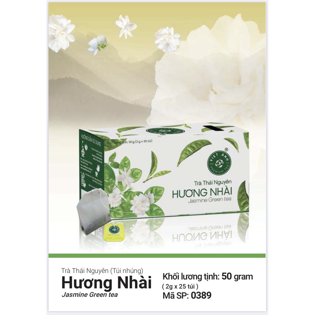  [GIÁ SOCK] Trà Nhài Thái Nguyên túi lọc 50g/25túi | BigBuy360 - bigbuy360.vn