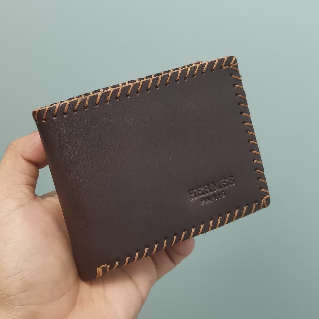 Ví Da Nam Handmade May Thủ Công Siêu Bền Đẹp | Bóp Da Thật | KV VUONGVUONGSHOP25