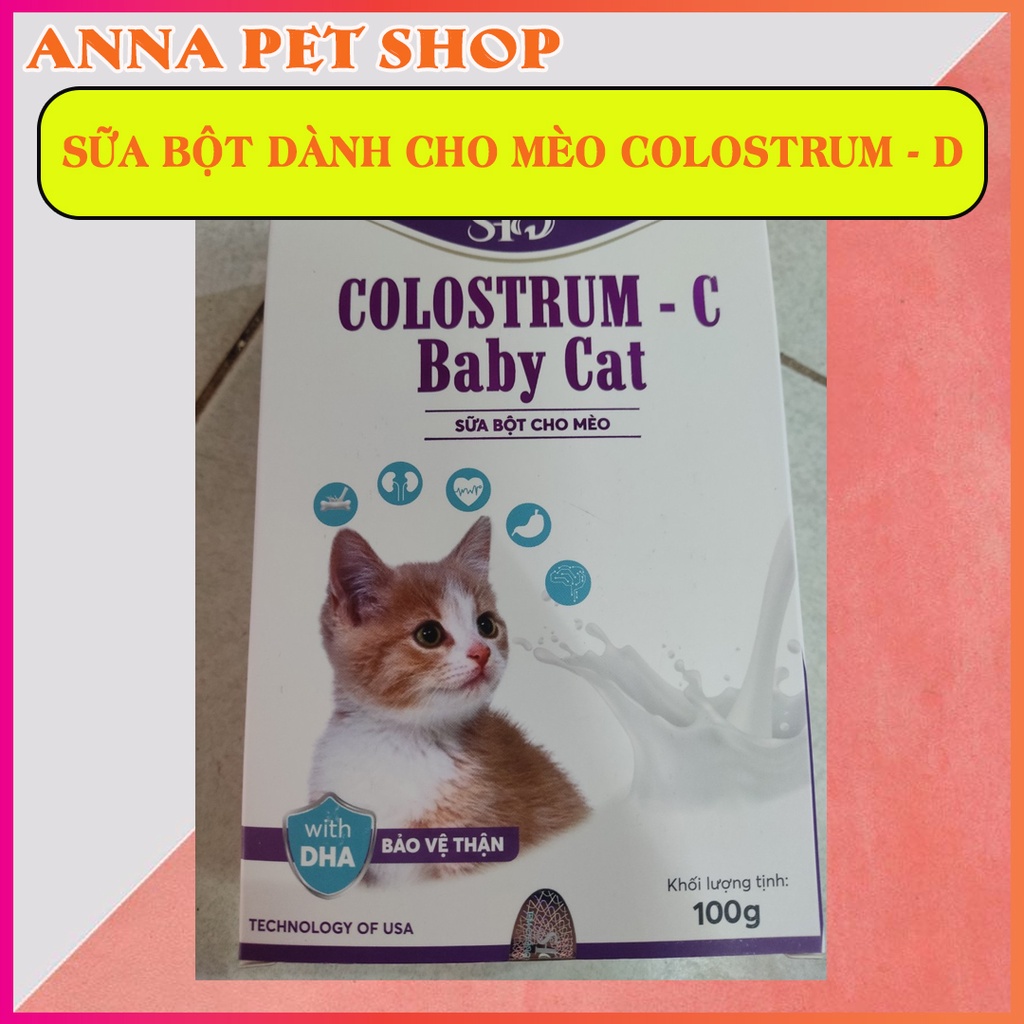 Sữa bột cho Mèo + CHÓ COLOSTRUM 100G