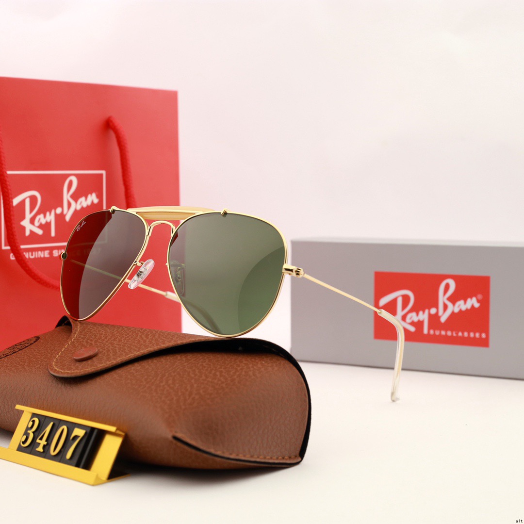 Aviator Ray-Ban_ chính hãng Kính râm 2021 Thời trang Hàn Quốc mới Kính râm nam nữ một mảnh Cặp đôi hợp thời trang Du lịch ngoài trời Kính râm lái xes