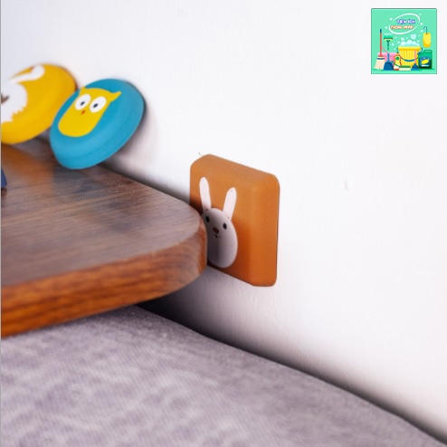 Miếng dán chống va đập cánh cửa. Miếng dán silicon chặn cửa an toàn -  TT1225