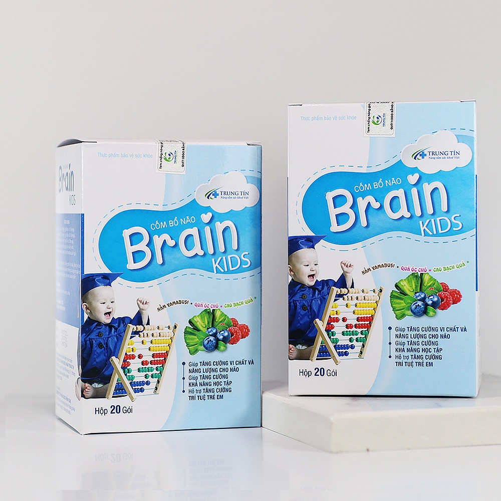 Cốm bổ não cốm trí não cho bé BrainKids g brain hỗ trợ phát triển trí não, tăng khả năng tập trung, tăng cường trí lực