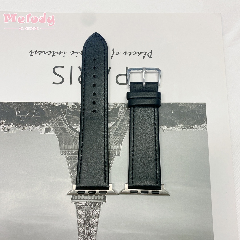 Dây Đeo Bằng Da PU Mềm Cho Đồng Hồ Thông Minh Watch Se 6 5 4 Iwatch 38mm 40mm 42mm 44mm