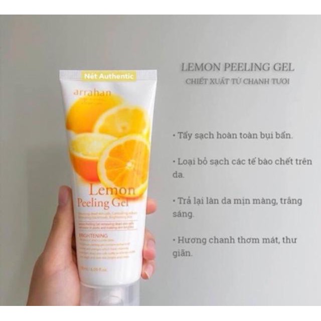Gel tẩy da chết mặt Arahan cam