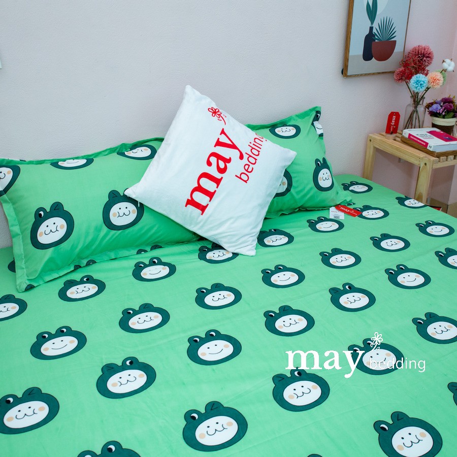 Ga giường họa tiết May Bedding m6x2m hoặc m8x2m poly cotton kèm 2 vỏ gối nằm | BigBuy360 - bigbuy360.vn