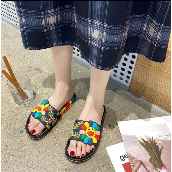 JY003 - dép cao su mềm cho nữ, dép xinh giá hạt dẻ