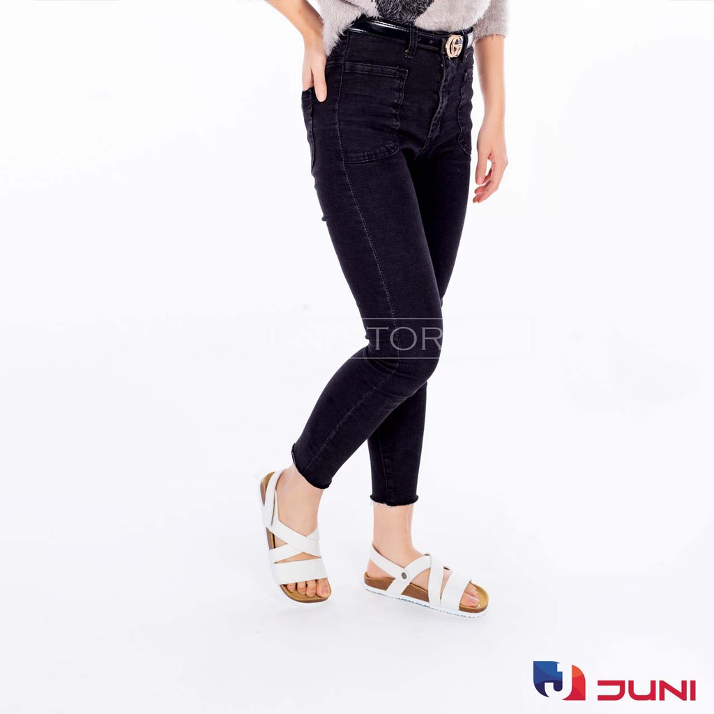 [DA PU-CHỐNG NƯỚC] PU21- Dép sandal quai đôi da PU, đế trấu Bioline - Xuất khẩu châu Âu - Juni Store