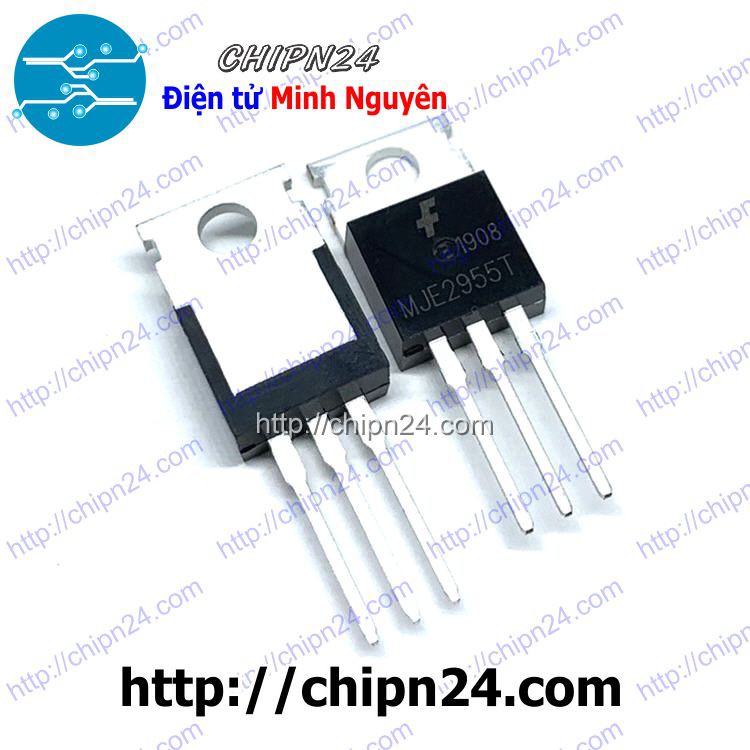 [2 CON] Transistor MJE2955 TO-220 PNP 10A 60V 75W (Transistor Power) (2955)