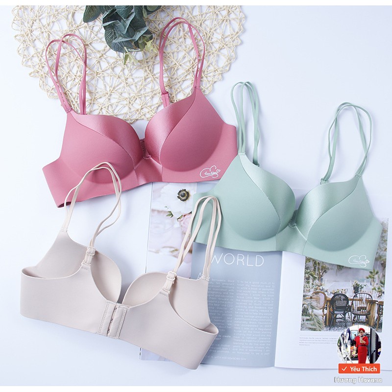 Áo lót su đúc phối lụa đệm dày siêu nâng tạo khe - hàng cao cấp - mã FLA41 | BigBuy360 - bigbuy360.vn