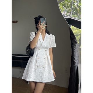 Đầm hoa gấm xoè 18again (Hàng sẵn / ảnh thật)