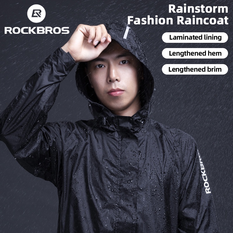 Bộ áo mưa và quần dài ROCKBROS thiết kế phản quang chống gió thoáng khí thời trang cho nam và nữ