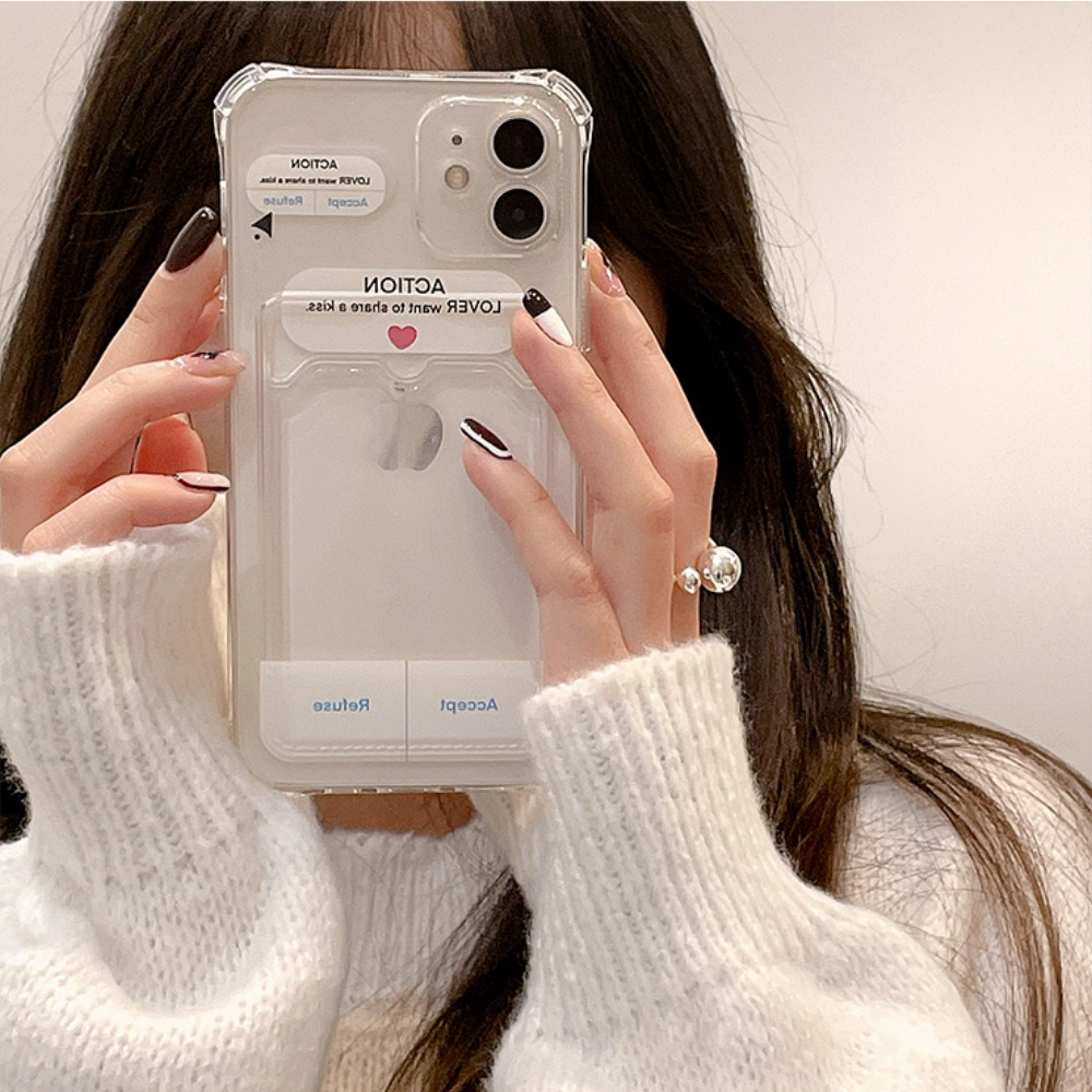 Ốp Điện Thoại Silicon Dẻo Trong Suốt Có Túi Khí Chống Sốc Bảo Vệ Camera Cho Iphone