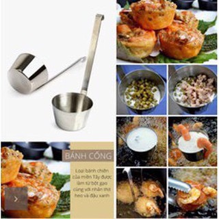 Bộ 05 khuôn làm bánh cóng inox cao cấp