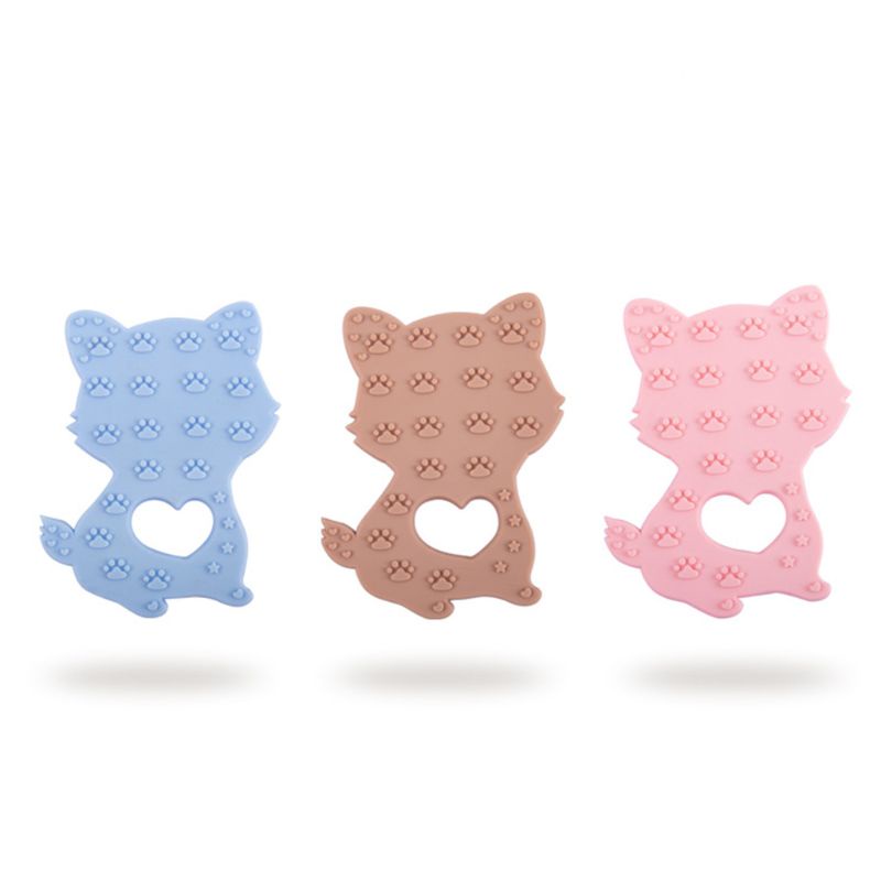 Dây Silicon Cấp Thực Phẩm Hình Hoạt Hình Gắn Xe Đẩy Em Bé Sơ Sinh Mọc Răng DIY