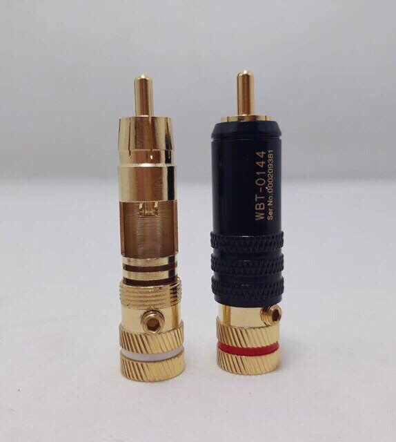 Dây Av hoa sen rca audio đã DIY (kết hợp dây Taiwan mạ bạc và Jack AV mạ vàng)