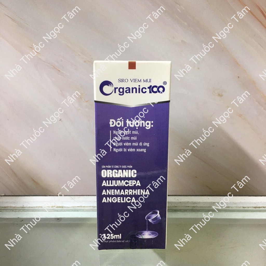 SIRO HO Organic 100 lọ 125ml - Hỗ trợ làm giảm đau rát hong, làm ấm họng, giảm ho, loãng đờm