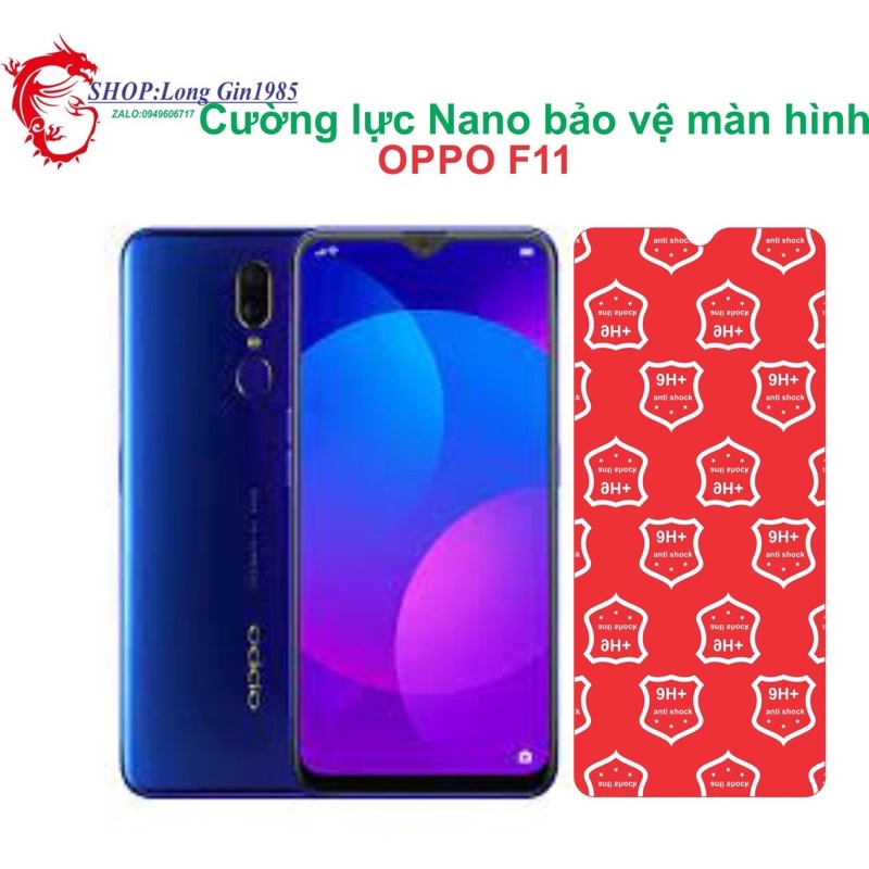 Oppo F11 Cường lực Nano chống va đập chống trầy xước