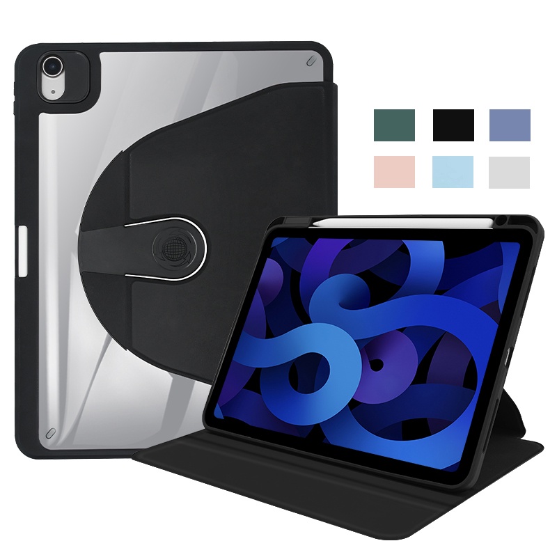Bao Da Máy Tính Bảng PU Nắp Lật Nam Châm Xoay 360 Độ Cho iPad Air 10.5 "/ iPad Pro 10.5" / iPad 7th 8th 9th Gen 10.2 inch 2019 2020 2021