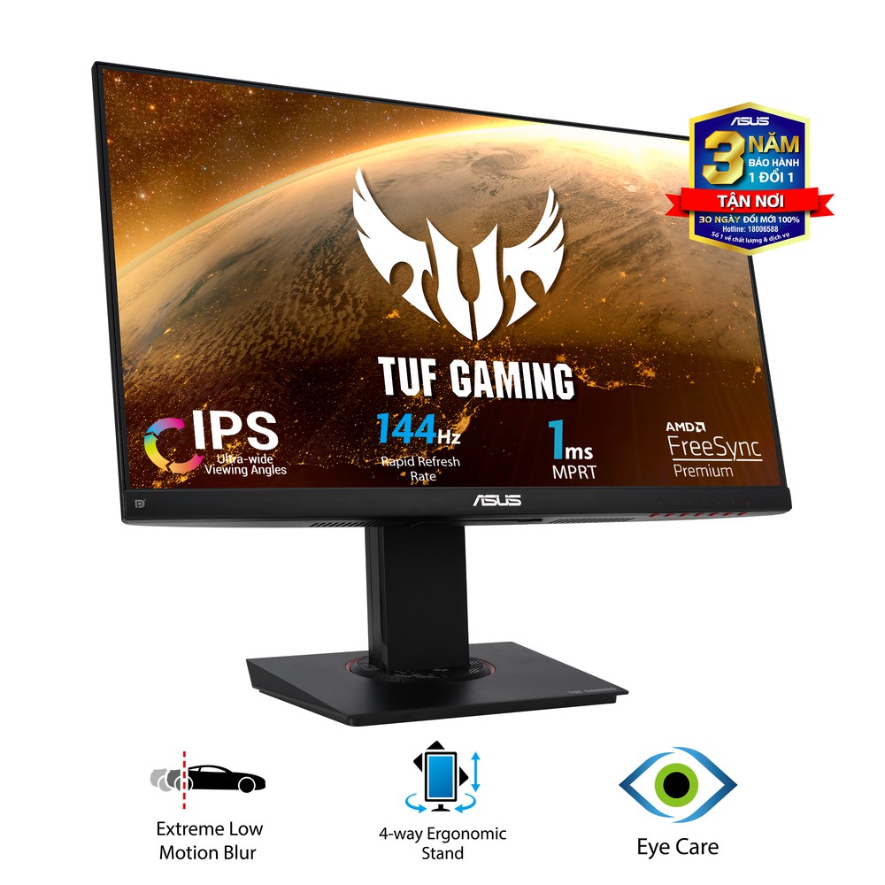 Màn Hình Game ASUS VG249Q 23.8 inch IPS 144Hz 1ms MPRT FreeSync Premium Full HD - Hàng Chính Hãng