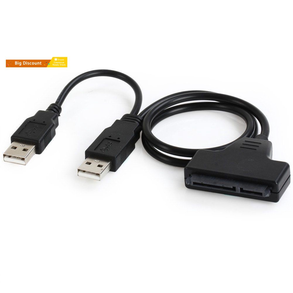 Cáp Chuyển Đổi Cổng Sata 7 + 15 Pin 22 Sang Usb 2.0 Cho Laptop 2.5 Hdd Laptop