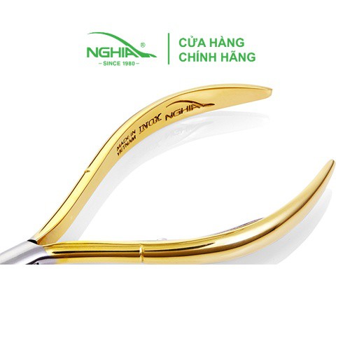 Kềm Cắt Da Mạ Vàng 24k Thép Không Gỉ Cao Cấp Kềm Nghĩa D.05 Vàng