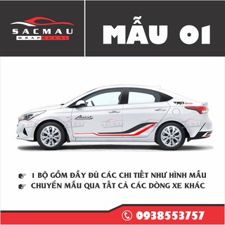 TEM XE HYUNDAI ACCENT (7 MẪU MỚI NHẤT)