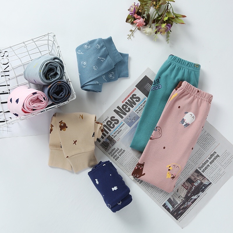 Quần dài cotton size lớn cho bé trai bé gái từ 14-28 kg